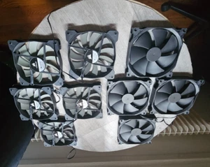 Ventilateurs Corsair et Phanteks -120 mm / 140 mm - Led-RGB-std (lot de 15 neuf) - Photo 1/12