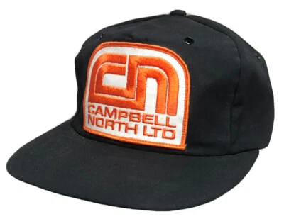 De Colección Campbell North Ltd Gorra Snapback Empresa Parche Logo Gorra Negra Estilo Granjero Foto 1 de 4