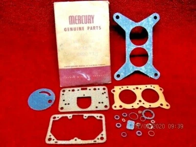 NOS GENUINE LINCOLN MERCURY HOLLEY 2Bbl CARBURETOR GASKET SET/KIT MJK-9502D - Image 1 of 4