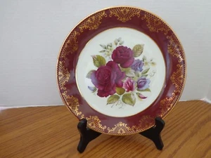 Weatherby Royal Falcon Gift Ware Plate Beautiful Roses - Stoke-on-Trent England - Picture 1 of 6