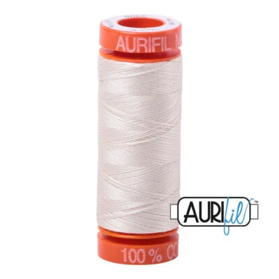 Aurifil Thread Mako 50wt 100% Cotton Small Spools 220 yds Each - Image 1 of 4