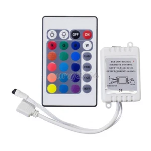 24 Button Wireless RGB LED Light Controller Ir Remote 12v Dimmer for LED Strip - Picture 1 of 4