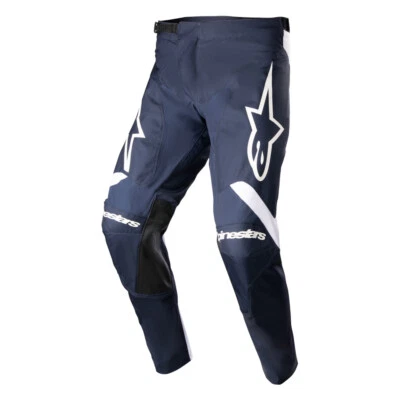 Alpinestars Racer Hoen Navy Blue and White MX Off Road Pants Men's Sizes - Image 1 of 2