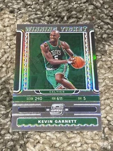 Kevin Garnett 2019-20 Contenders Optic Silver Holo Prizm Winning Ticket Wow! SSP - Picture 1 of 6