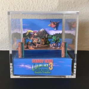 Donkey Kong Country 3 Handmade 3D Diorama Würfel - Bild 1 von 5