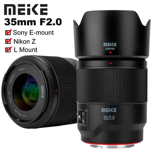 Lente de enfoque automático Meike 35 mm F2.0 Full Frame STM para cámara Sony E Nikon Z L con montaje - Imagen 1 de 9