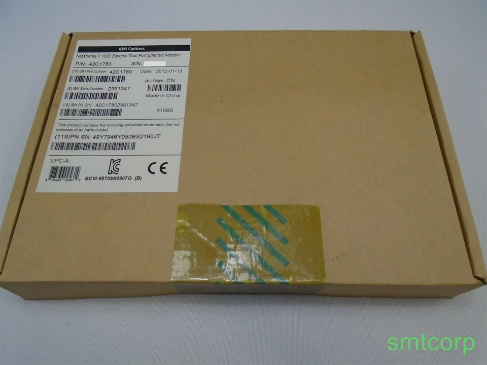 IBM 42C1780 NetXtreme II 1000 Express Dual Port Ethernet Adapter - Image 1 of 3