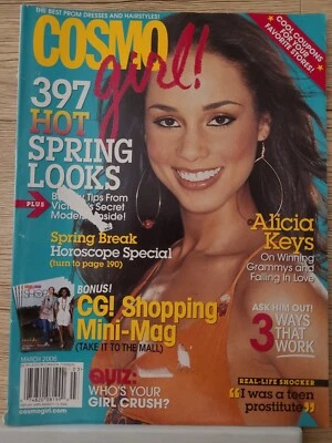 Cosmo Girl Magazine March 2006 Volume 8 Issue 2 Alicia Keys Prom Chris Carmack Foto 1 de 4
