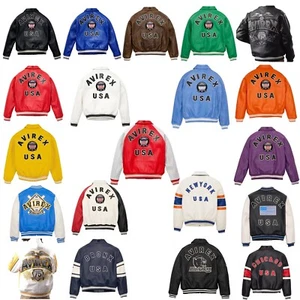 Chaqueta de vuelo estadounidense Avirex Real Bomber para hombre | Todos los colores - Imagen 1 de 42