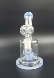  7" Water Pipe Mini WITH BARREL PERK - BLUE - Picture 1 of 5