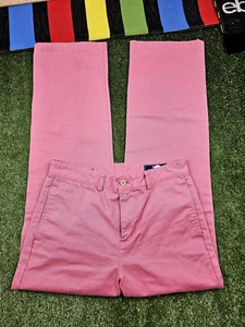 vineyard vines youth chino pants flat front size 18 pink coral golf classic fit - Picture 1 of 9