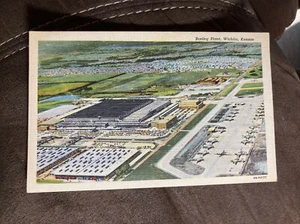 Planta de avión Boeing Wichita KS 1952 con vista aérea - Imagen 1 de 2