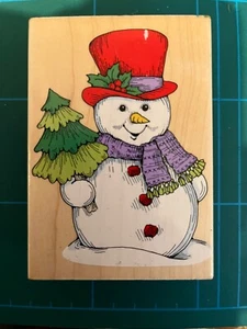 Hero Arts Jumbo Schneemann Stempel ca. 10 x 7 cm Karten basteln, Scrapbooking - Bild 1 von 2