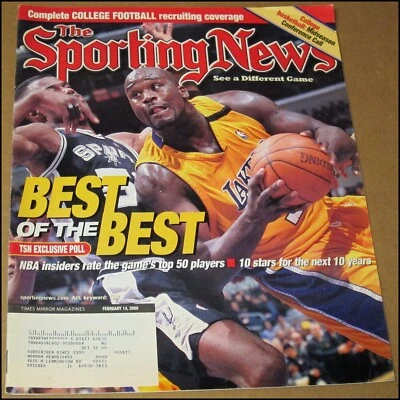 14/02/2000 The Sporting News Shaquille O'Neal Shaq Los Angeles Lakers Ray Lewis Foto 1 de 4