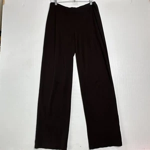 Eileen Fisher Womens Brown Straight Leggings Size Medium Stretch Pull On Pants - Picture 1 of 8