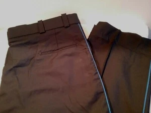 Men's Horace Uniform Pants Cool Flex Size 44 x 30 Black w/ Blue Stripe NEW - Picture 1 of 6