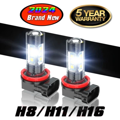 Bombillas antiniebla LED H11 H8 blancas 3000LM para Nissan Titan XD 2016-2019 2020 2021 Foto 1 de 4