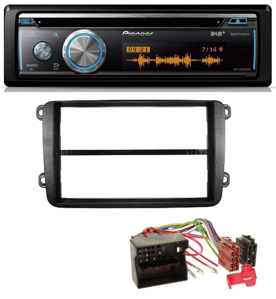 Pioneer MP3 DAB USB CD Bluetooth Autoradio für VW Golf V VI Touran Passat 3C Cad - Bild 1 von 4