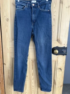 H&M High Waist Skinny Blue Jeans - Size EU 38 / UK 10 - Picture 1 of 6