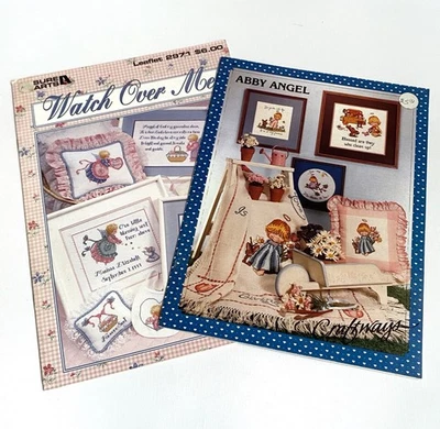 Angels Baby Nursery Decor Counted Cross Stitch Pattern Booklets - Image 1 of 4