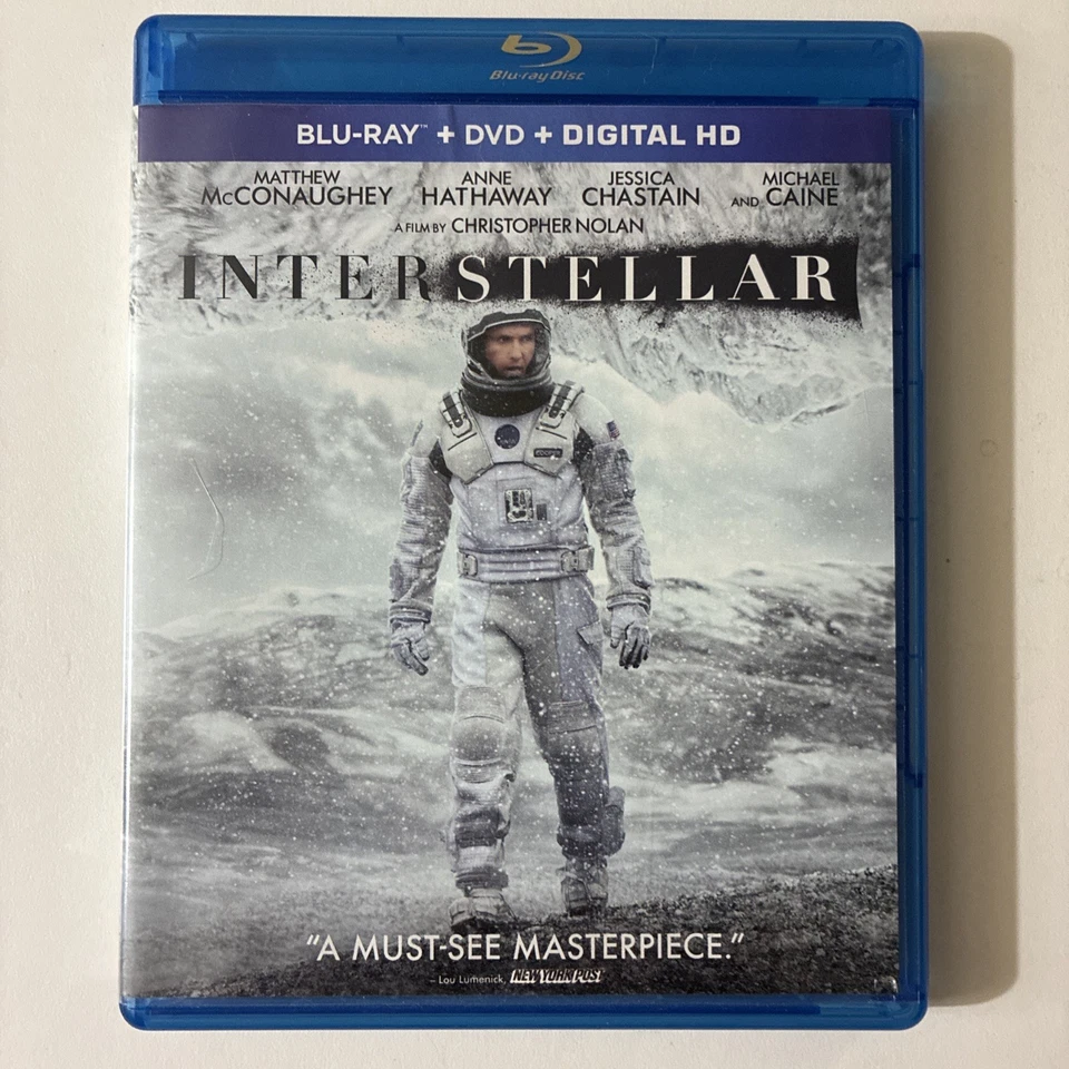 Interstellar 3-Disc Blu-ray/DVD Drama Thriller Special Features Foto 1 de 4