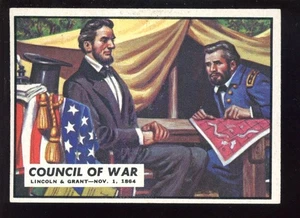 1962 Topps Civil War News #79 President Lincoln & General Grant EXMT - Picture 1 of 2