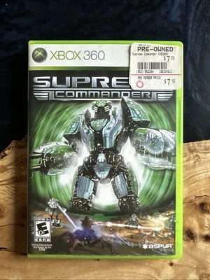 Supreme Commander (Microsoft Xbox 360, 2008) With Manual And Includes Poster - Image 1 of 4