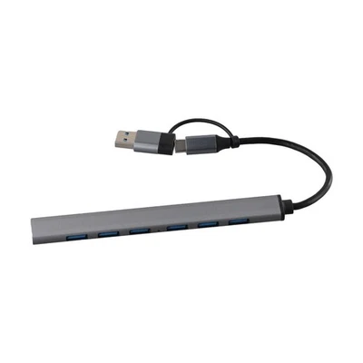 Reliable USB C Hub Converter with 4 USB3 0 2 0 Ports for High Speed Charging - Image 1 of 4