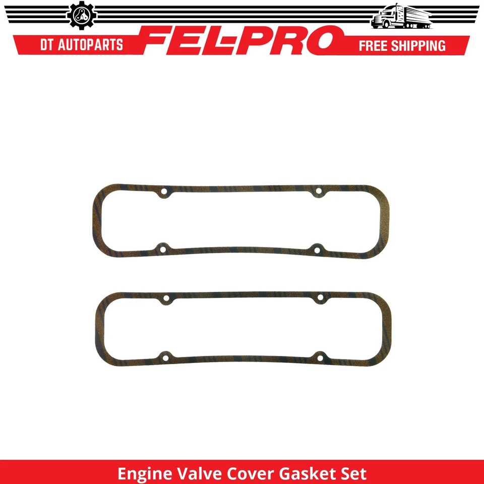 Para 1971 Pontiac Grandville 7.5L V8 conjunto de junta de tampa de válvula de motor Fel-Pro - Imagem 1 de 1