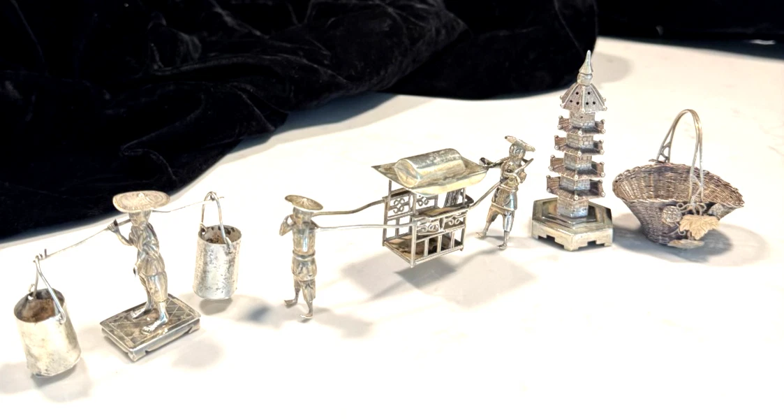 中国出口银古董亚洲银| eBay