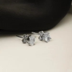 2ct F-G VS IGI Certified Oval Cut Lab Grown Diamond Stud Earring 14k White Gold - Picture 1 of 10