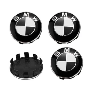 4x 56MM Schwarz Radkappe Radnabendeckel Felgendeckel Für BMW Nabendeckel - Bild 1 von 3