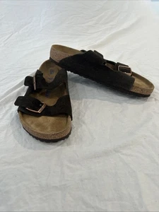 Sandalia Birkenstock Arizona Slide, marrón, talla 43EU 10-10,5 EE. UU., para hombre - Imagen 1 de 12