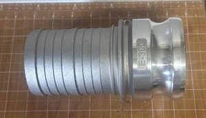 3" E-300 Camlock Male Adapter x Hose Barb Aluminum Hose Fitting PT PAC - Picture 1 of 6