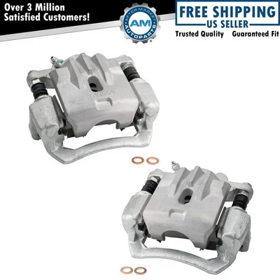 New Rear Brake Caliper Assembly w/ Bracket & Hardware Pair for Subaru - Image 1 of 4