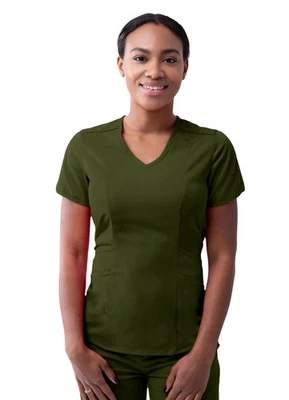 Adar Pro Scrubs For Women - Tailored V-Neck Scrub Top - Image 1 of 4