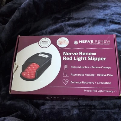 NEW Red Light Therapy Nerve Review Nerve Restore Slipper open box - Image 1 of 4