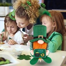 St. Patrick's Day Decorations Irish Festival Decor Faceless Doll Green Leaf