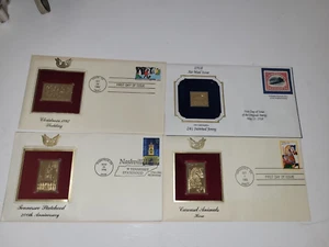Lot  of 4 Envelope 22k, First Day Issued Stamps on Envelpoes  Commemorative - Picture 1 of 5