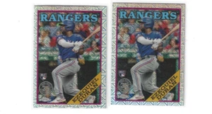 2 2023 Topps SILVER PACK  EZEQUIEL DURAN RANGERS  1988 Retro Chrome Mojo RC - Picture 1 of 1
