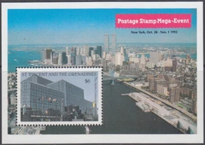 ST VINCENT Sc # 1949 CPL MNH S/S ISSUED for MEGA STAMP SHOW - Picture 1 of 1
