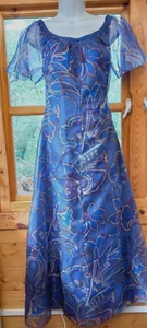 vintage 1970s maxi dress Jean Allen - Picture 1 of 9