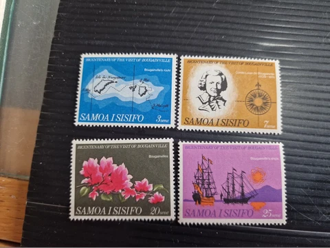 SAMOA 1968 SG 306-309 BICENT OF BOUGAINVILLES VISIT MNH Cover