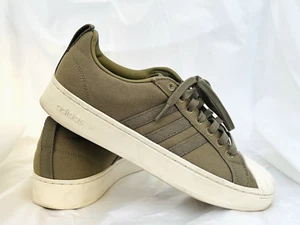 Adidas GZ2197 Streetcheck Army Green Tennis Sneakers Skater W9 Cloadfoam - Picture 1 of 14