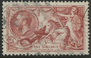 GB KGV 1934 5/ Waterlow Seahorse very lightly used with a CDS (40) - Picture 1 of 1
