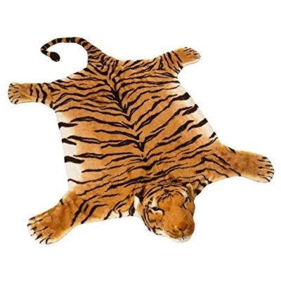 BRUBAKER Realistic Brown Plush Tiger Rug 72" x 42" - Image 1 of 3
