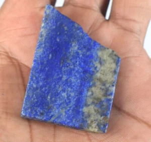 Natural Afghanistan 88.25 Carat Lapis Lazuli Gold Pyrite Flakes Gemstone Rough - Picture 1 of 6