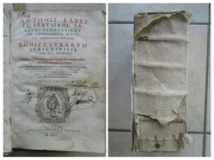 Antoine FAVRE : CONJECTURARUM JURIS CIVILIS, 1602-1607 (oeuvres complètes) - Foto 1 di 24