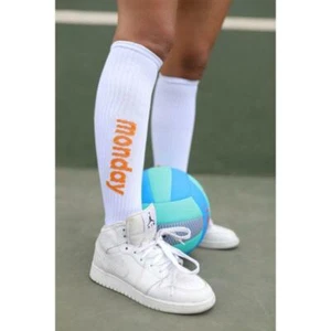 Calcetines escolares hasta la rodilla de atletismo para niñas, rendimiento días de la semana 1 y 7 pares de calcetines - Imagen 1 de 21