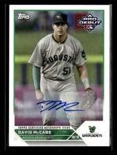 2023 Topps Pro Debut #PD-180 David McCabe Autograph